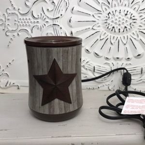 Scentsy Rustic Star Brown Warmer